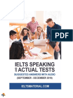 IELTS Speaking Actual Tests Sep 2019