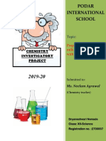 Podar International School: Chemistry Investigatory Project