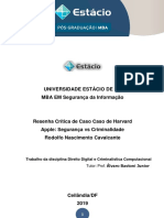 Resenha Crítica de Caso Apple - Rodolfo Cavalcante Final