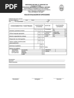 Hoja de Evaluación de Exposiciones