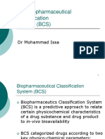 The Biopharmaceutical Classification System (BCS) : DR Mohammad Issa