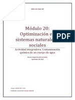 Módulo 20: Optimización en Sistemas Naturales y Sociales