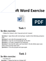 Microsoft Word Exercise