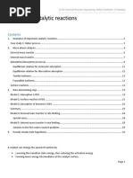 Chapter 7. Catalytic Reactions