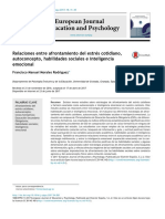 Relaciones Entre Afrontamiento Del Estrés Cotidiano, Autoconcepto, Habilidades Sociales e Inteligencia Emocional