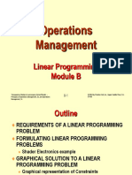 Operations Management: Linear Programming Module B