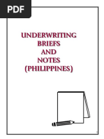 Underwriting Briefs AND Notes (Philippines)