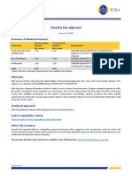 Dwarka Das Agarwal: Summary of Rated Instrument