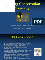 Hearing Conservation Training: Environmental Health and Safety Wake Forest University