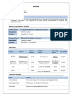 Resume Swati Prabhakar: Career Objective