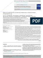 Article in Press: Effects of Central Obesity On Maternal Complications in Korean Women of Reproductive Age