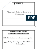 Risk and Return: Past and Prologue