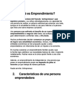 Qué Es Emprendimiento