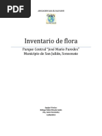 Inventario de Flora Parque Jose Mario Paredes San Julián