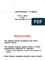 Cancer Immunotherapy: An Update: Abul K. Abbas Ucsf Abul - Abbas@ucsf - Edu