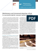 Maintenance and Turnaround Planning Critical To Successful Ejector Vacuum System Operation