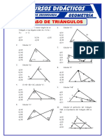 Triangulos Ejercicios para Segundo de Secundaria