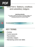 Debtors, Creditors and Subsidiary Ledgers: Learning Outcome