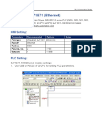 Mitsubishi QJ71E71 (Ethernet) : HMI Setting