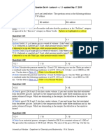 59-240 Physical Chemistry - Question Set #4 - Lecture 4 - v. 1.1 - Updated Sep. 17, 2015