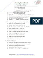 Worksheet Chapter VI Kelas 9 Present Perfect