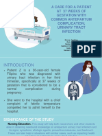 A Care For A Patient at 37 Weeks of Gestation With Common Antepartum Complication Urinary Tract Infection