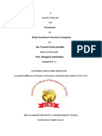 A Project Report ON: Royal Sundaram Insurance Company