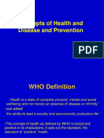 Concept of Health and Disease Prevention