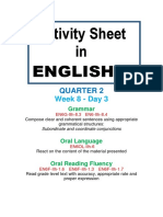 Activity Sheet in English 6: Quarter 2