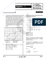 QA - 4: Algebra - 1: Workshop