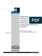 Steelplant Refractories Containing Alphabond Hydratable Alumina Binders