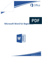 Microsoft Word For Beginners: Training@health - Ufl.edu