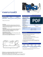 P500P3/P550E3: Output Ratings Ratings and Performance Data