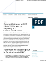 Comment Fabriquer Un DAC 24bits - 192khz Avec Un Raspberry Pi - Hifi Lab