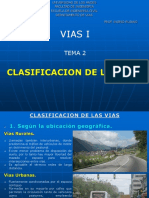 Clasificacion de Las Vias