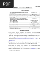 Dates and Instruction PDF