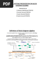 Control Systems Presentation On Block Diagram Algebra