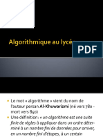 Algorithmique Au Lycee