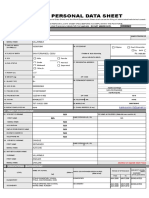 Personal Data Sheet