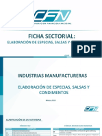 Ficha Sectorial Elaboración de Especias Salsas y Condimentos