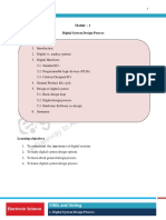 Module - 1 Digital System Design Process: Electronic Science VHDL and Verilog