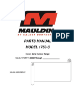 Mouldin 1750-C Parts Manual