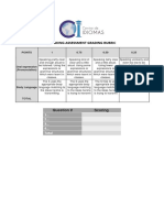 Speaking Assessment Grading Rubric: 1 2 3 4 Total