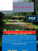 Phrase Structure Rules