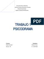 Trabajo de Psicodrama