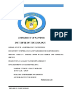 University of Gondar Institute of Technology: Submission Date