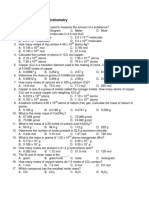 Stoichiometry Exercise