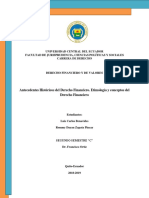 Antecedentes Históricos Del Derecho Financiero Benavides y Zapata