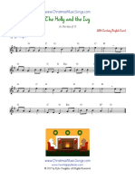 The Holly and The Ivy For Violin Solo