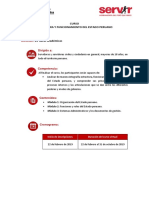 Modalidad: Duración:: Curso Estructura Y Funcionamiento Del Estado Peruano